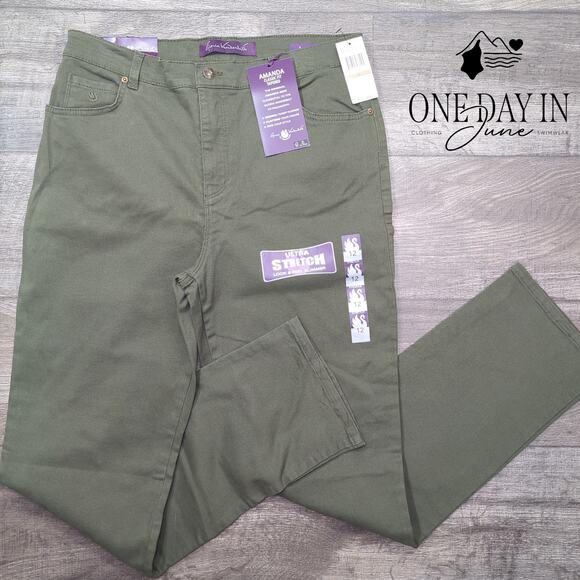 Gloria Vanderbilt Amanda Classic Fit Tapered Leg Jeans Size 12 - Picture 1 of 6